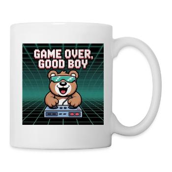 Retro Gaming Niedlicher DJ Bär - Tasse - Weiß - Rechts