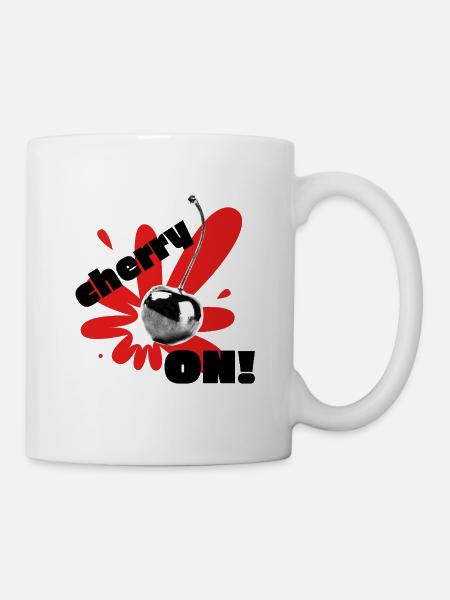 Cerise sur le gâteau ! - Mug blanc - blanc