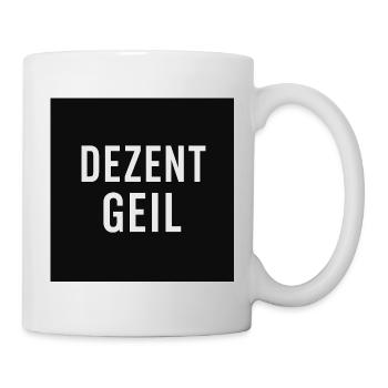 Discreetly cool slogan design - Mug - white - Right