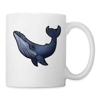Buckelwal - Tasse - Weiß - Rechts
