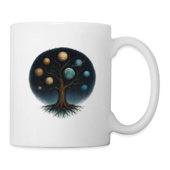 Cosmic Tree with Planet World - Mug - white - Right