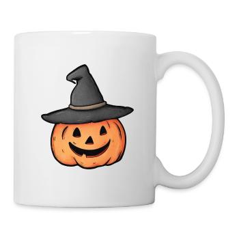 Funny pumpkin for Halloween - Mug - white - Right