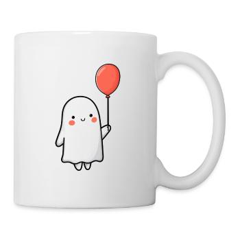 Geist und Ballon - Tasse - Weiß - Rechts