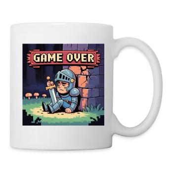 A pixel character burned by art - Mug - white - Right