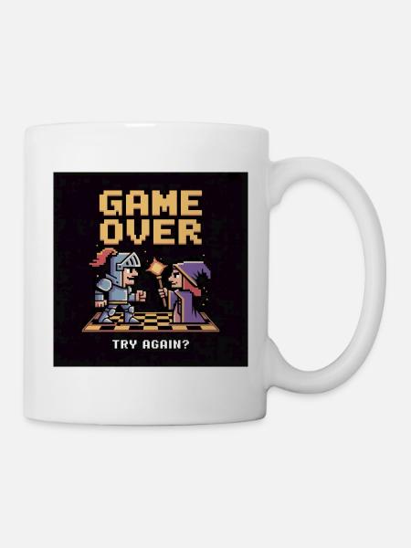 Game Over Pixel Duel Design - Mug - white