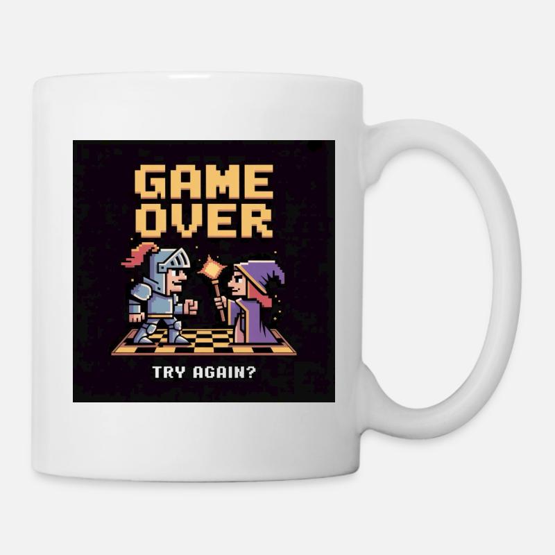 Game Over Pixel Duel Design - Mug - white