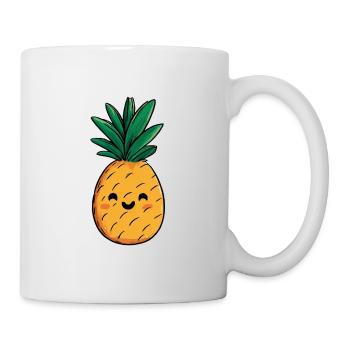 Happy and funny pineapple - Mug - white - Right