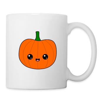 Citrouille mignonne - Mug blanc - blanc - Droite