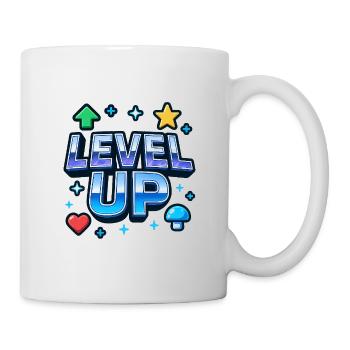 Motivations de jeu Level Up - Mug blanc - blanc - Droite