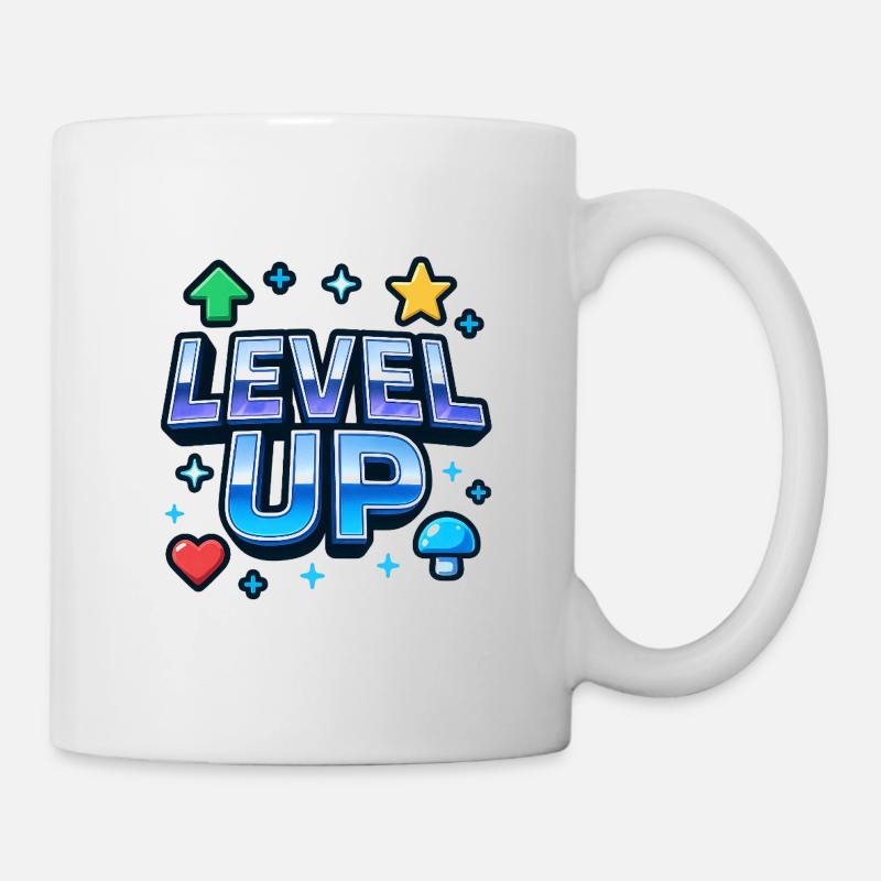 Level Up Gaming Motivations - Tasse - Weiß