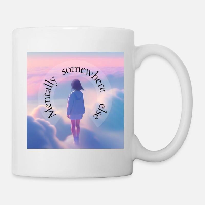 Mental Somewhere Else – Aesthetic Dreamscape - Tasse - Weiß