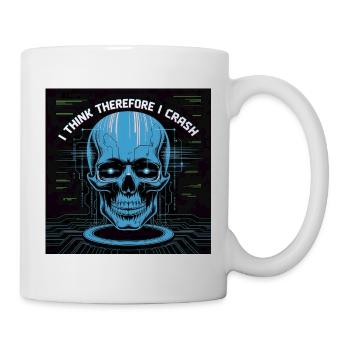 Cybernetic skeleton of reflection - Mug - white - Right