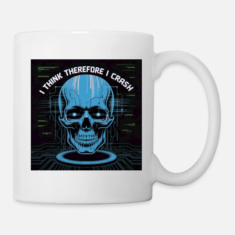 Cybernetic skeleton of reflection - Mug - white