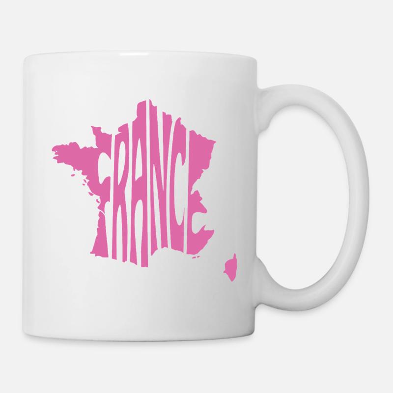 France Map Graphic - Mug - white