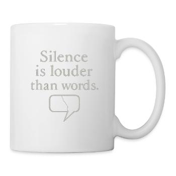 Citation élégante avec graphique à bulles de dialogue - Mug blanc - blanc - Droite