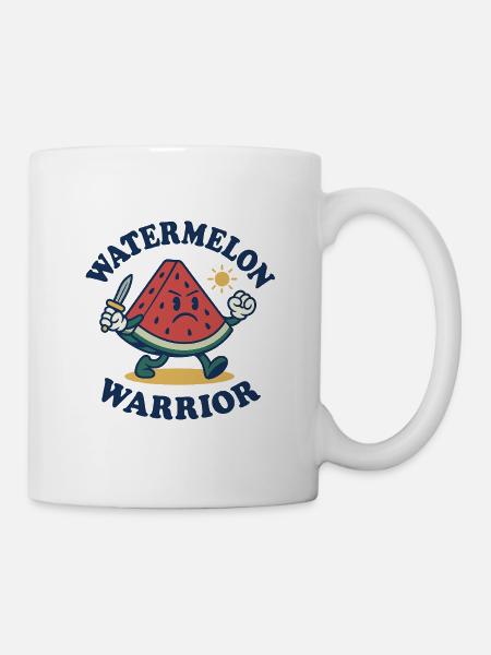 Watermelon Warrior – Bold Slice Design - Mug - white
