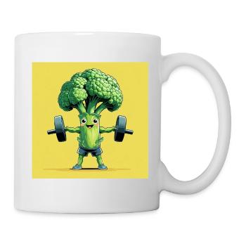 Centrale de brocoli sain - Mug blanc - blanc - Droite