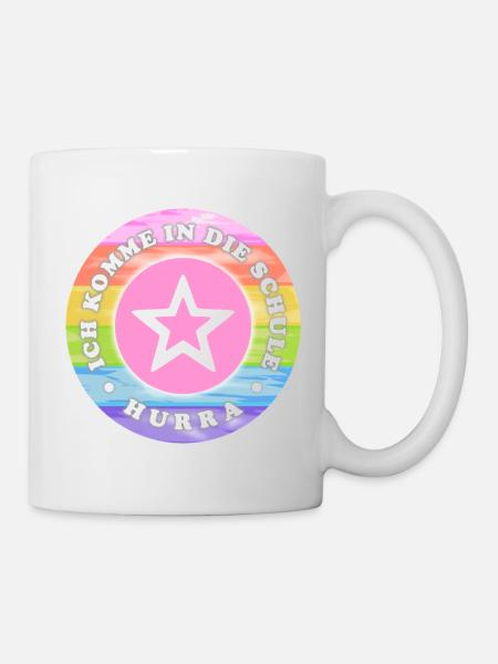 Ich komme in die Schule Mädchen Einschulung - Tasse - Weiß