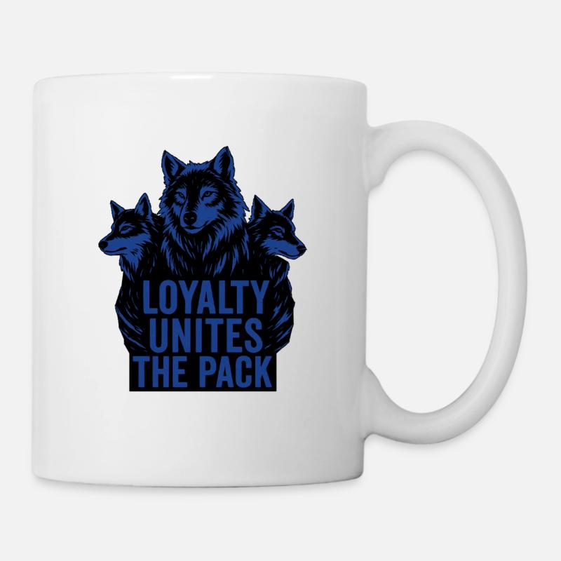 Wolf pack – loyalty unites - Mug - white
