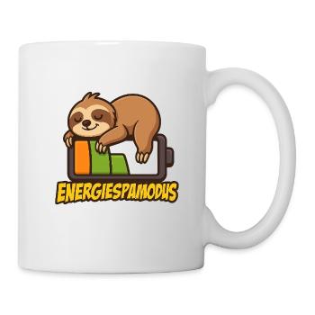 Niedlicher Faultier Energiesparlogo - Tasse - Weiß - Rechts
