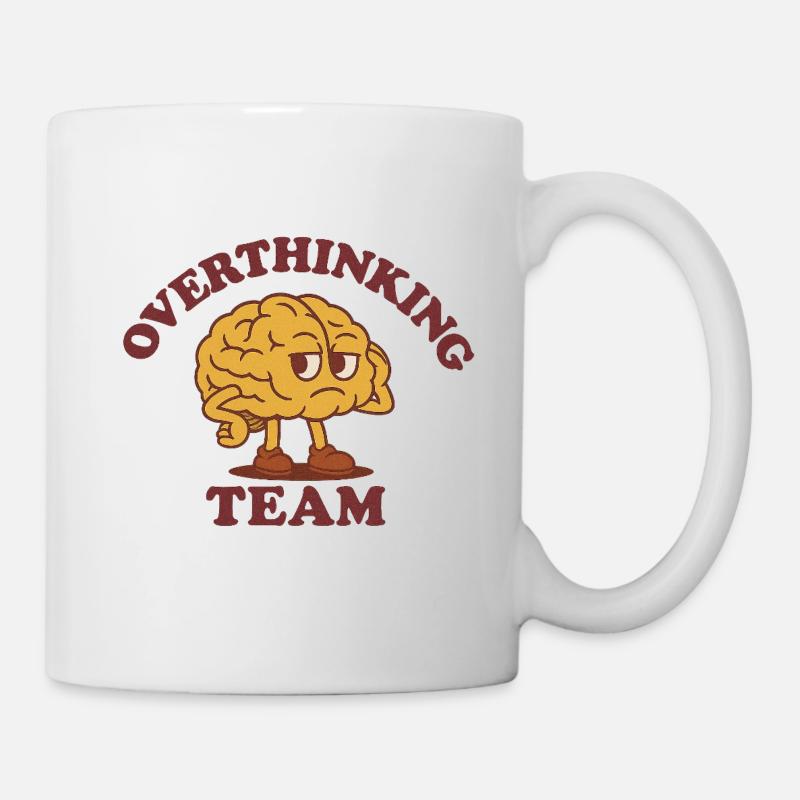 Équipe qui réfléchit trop - Mug blanc - blanc