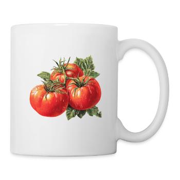 Tomate - Tasse - Weiß - Rechts