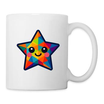 WPAP Polygon Kawaii Style Baby Star - Mug - white - Right