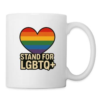 Pride Heart LGBT Support Design - Mug - white - Right