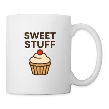 Sweet Stuff Motivational Design - Tasse - Weiß - Rechts
