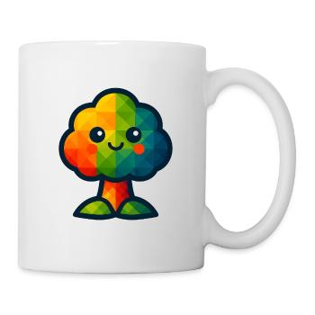 WPAP Polygon Kawaii Style Baby Toy Tree - Mug - white - Right
