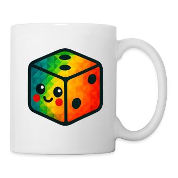 WPAP Polygon Kawaii Stil Baby Spielzeug Würfel - Tasse - Weiß - Rechts