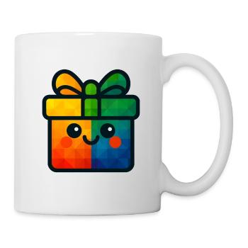 WPAP Polygon Kawaii Stil Baby Spielzeug Geschenk - Tasse - Weiß - Rechts