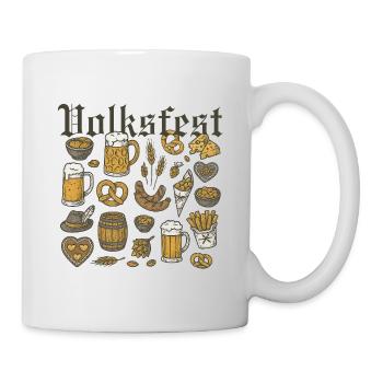 Folk Festival, Beer and Delicacies Design - Mug - white - Right