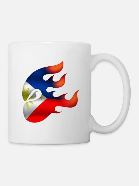 Philippinische Flagge - Philippinen - Ninja - Tasse - Weiß