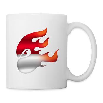 Indonesian Flag - Indonesia - Ninja - Mug - white - Right