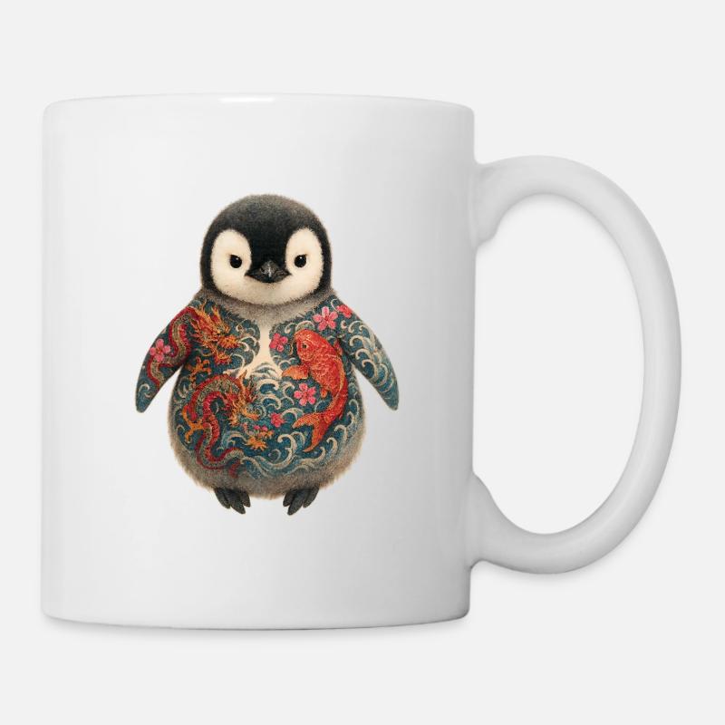 Pingouin Yakuza – Petit mais craint - Mug blanc - blanc