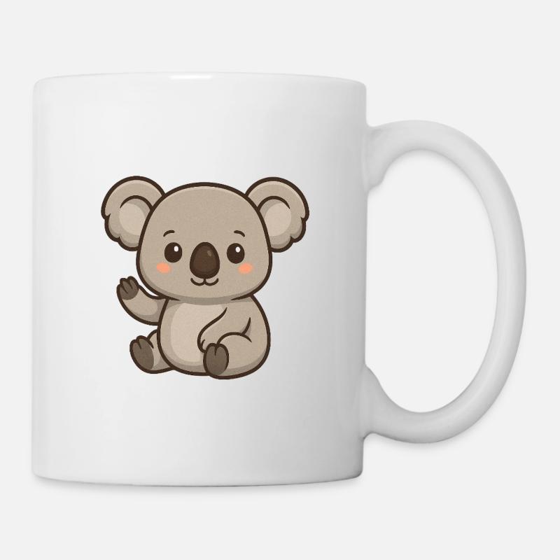 Koala mit Herzakzent - Tasse - Weiß