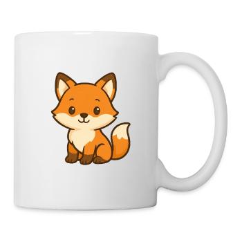 Niedlicher Fuchsbär Kinderdesign - Tasse - Weiß - Rechts