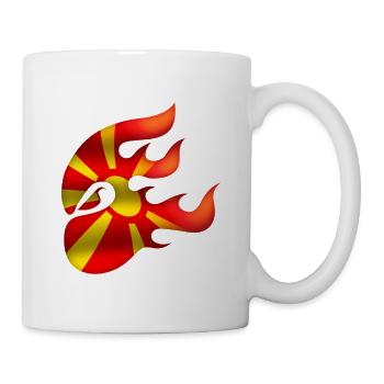 Flag of Macedonia - Macedonia - Ninja - Mug - white - Right