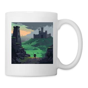 Castle hills at sunset - Mug - white - Right