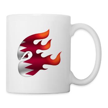 Qatar Flag - Qatar - Ninja - Mug - white - Right