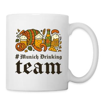 Münchner Biergarten Fest Design - Tasse - Weiß - Rechts