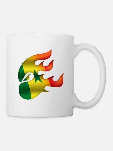 Drapeau du Sénégal - Sénégal - Ninja - Mug blanc - blanc