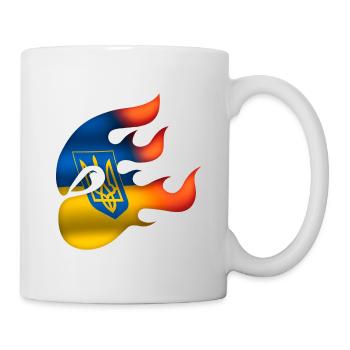 Flag of Ukraine - Ukraine - Ninja - Mug - white - Right