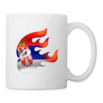 Drapeau de la Serbie - Serbe - Ninja - Mug blanc - blanc - Droite