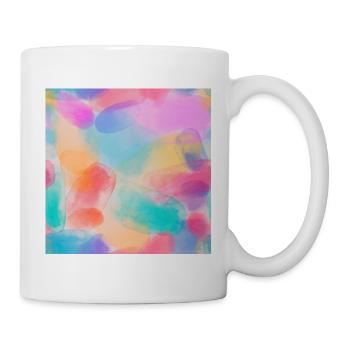 Wasserfarben - Tasse - Weiß - Rechts