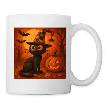 Cadeau de costume effrayant de chat d’Halloween - Mug blanc - blanc - Droite