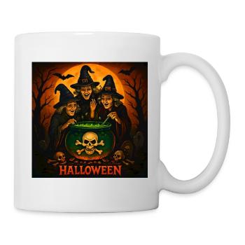 Halloween sorcière effrayante Costume cadeau - Mug blanc - blanc - Droite