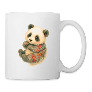 Yakuza Panda – Ourson encré calme - Mug blanc - blanc - Droite