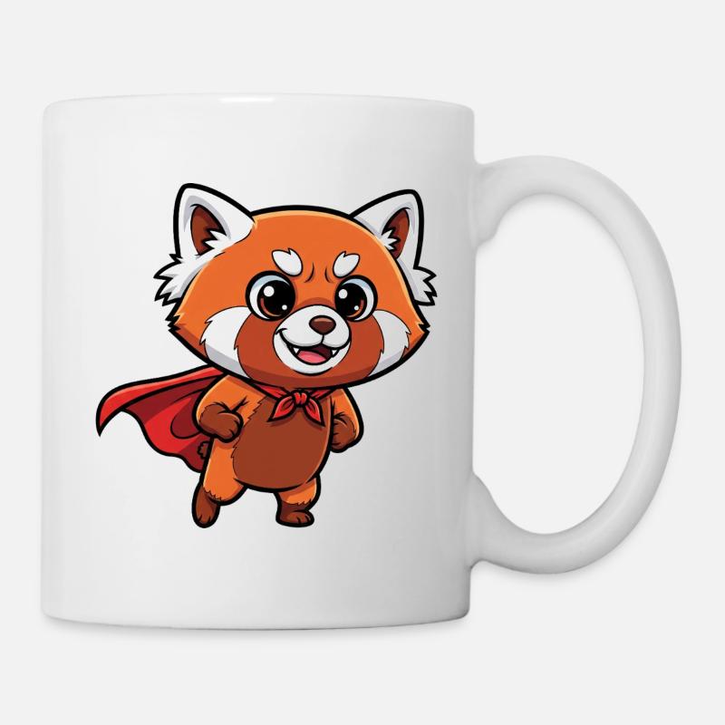 Superheldenkätzchen Design - Tasse - Weiß